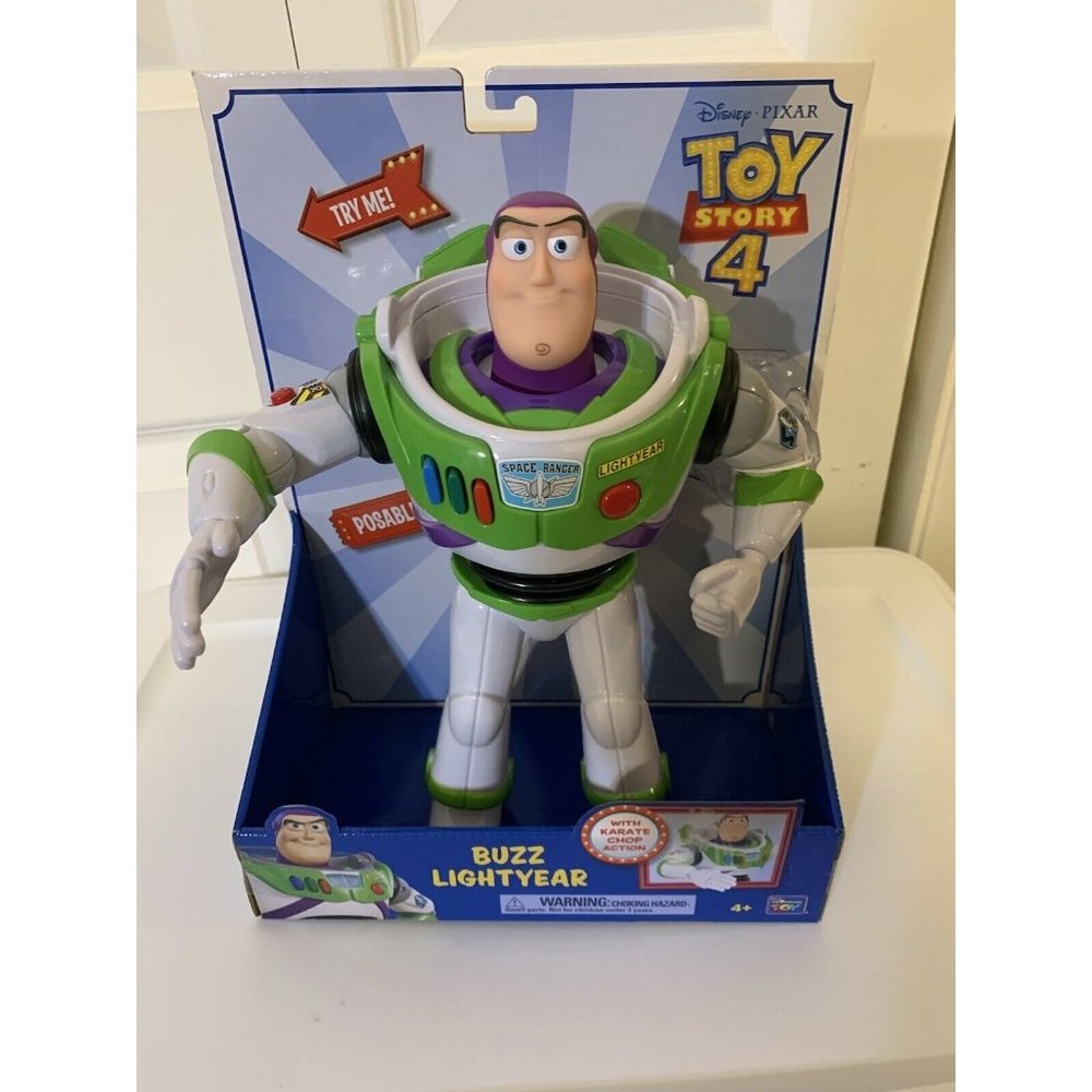 New Buzz Lightyear Toy Story 4 Disney Pixar 12” Chopping Action‎ NWT